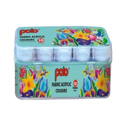 POLO Fabric Acrylic Colours 10 Shades